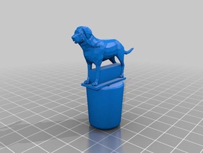 perro vino tapón cocina de comedor la barra beber 3d print model - Mito3D