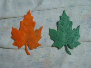 thinner larger maple leaf turned remix outdoor garden 3d print model - Mito3D