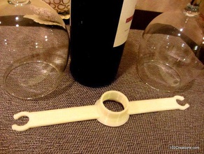 wine glass holder kitchen dining bottle 3d print model - Mito3D