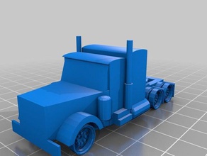 peterbilt semi veículos farm caminhão 3d print model - Mito3D
