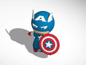 baby captain america other superhero 3d print model - Mito3D