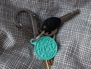risd logo keychain other 3d print model - Mito3D