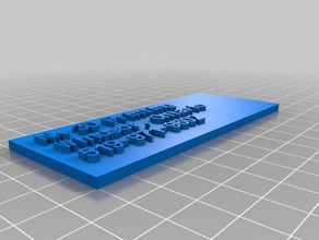 nk stampa 3d targhetta altri personalizzato 3d print model - Mito3D