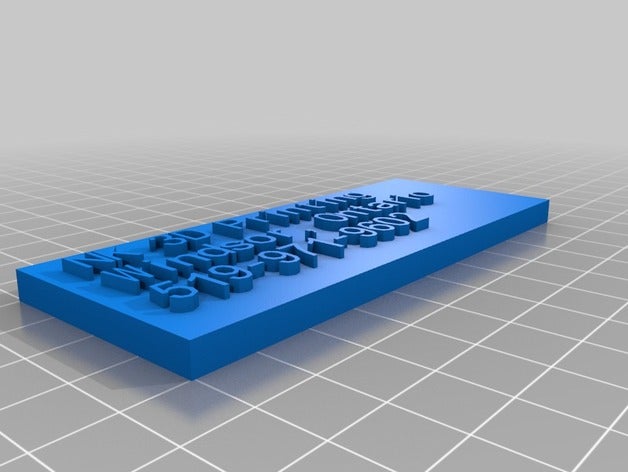 nk 3d printing name plate 2 other customized 3D print model - Mito3D