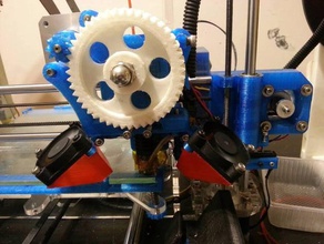 40 mm Lüfter, Kanal 3d Drucker Teile gregs wades extruder prusa i3 3d print model - Mito3D