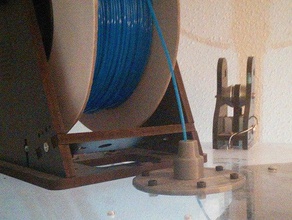 rosca de filamentos poeira do filtro placa rostock max 3d a impressora os acessórios o duster contínuos limpeza filamento 3d print model - Mito3D