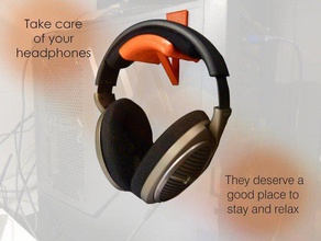 support de casque accessoires cool hd 518 d'écoute sennheiser forme utile 3d print model - Mito3D