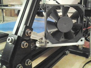 80 mm 25 ventilateur titulaire de la mendelmax d'autres fan 3d print model - Mito3D