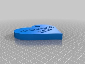 nick+kim keychain keychains customized 3d print model - Mito3D