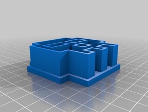 8-bit cráneo cortador de galletas cocina comedor 3d print model - Mito3D