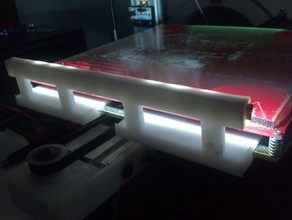 parameterized led bar ord hadron print bed any 3d printer parts illumination light 3d print model - Mito3D