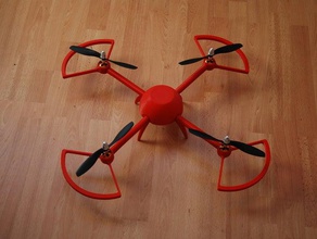 pl1q Vampir re - Körper Baldachin motormount andere mendel quadcopter reprap 3d print model - Mito3D