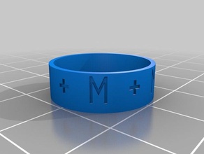 mp anillo los anillos personalizado 3d print model - Mito3D