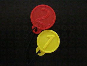 1 euro 2 shopping coin coins badges 3d print model - Mito3D