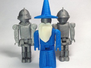 wizard playsets action figure beard castle figurine magic figures people mini miniature toy 3d print model - Mito3D