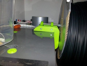 ikea 5cm ledge filament spool holder 3d printer accessories 3d print model - Mito3D