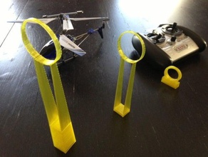 helicopter challenge rings toys games 3dhubs 3d print model - Mito3D