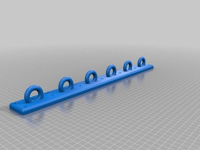 my customized modular hook system organization 3d print model - Mito3D