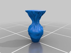 paper vase decor 3dprintshow blender bumpmap colorfabb woodfill 3d print model - Mito3D