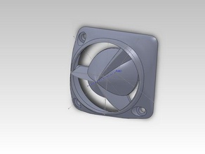 duplicador de extrusora ventoinha resfriamento escape, bocal 3d a impressora partes 3d print model - Mito3D