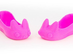 makies tavşan terlikleri oyuncak oyun aksesuarlar bebek Giydirme ayakkabı oyuncaklar 3d print model - Mito3D
