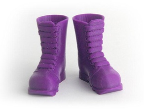 makies industrial Stiefel - Spielzeug Spiel Zubehör Puppen dress-up Schuhe 3d print model - Mito3D