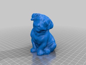 dog statue art makerbotdigitizer scan 3d print model - Mito3D