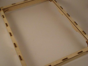 a4 paper frame other lasercut tool wood 3d print model - Mito3D