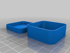 my customized parametric rounded corner box containers 3d print model - Mito3D