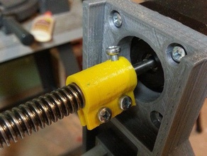nema17 motor acme lead screw shaft coupling 3d printer parts 3d print model - Mito3D