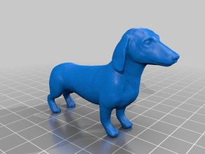 dachshund modelleri 3d print model - Mito3D
