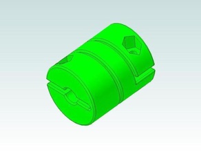 helicoidal de corte flex acoplamiento otros 3d cnc acoplador paso a 3d print model - Mito3D