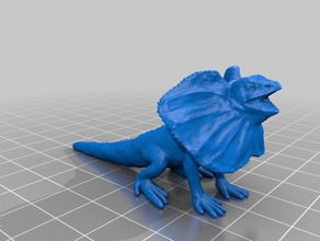 frilledlizard modelos animal 3d print model - Mito3D