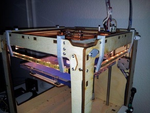 ultimaker 1 ikea ledberg led-Halterung im inneren 3d Drucker - Zubehör clip halterung Halter string 3d print model - Mito3D