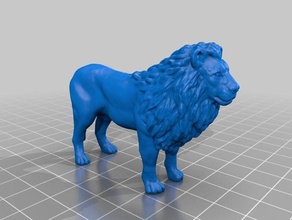 lion modèles 3d print model - Mito3D