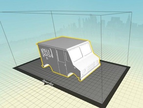 beau camion de crème la mode 3d print model - Mito3D
