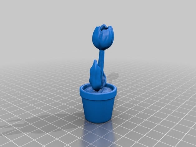tulip modelli 3D print model - Mito3D