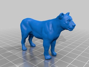 lioness models 3d print model - Mito3D