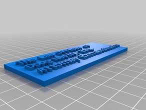 nameplate rev2 other customized 3d print model - Mito3D
