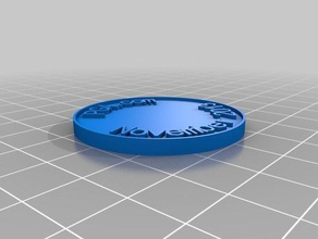 pga moeda chip moedas emblemas personalizado 3d print model - Mito3D
