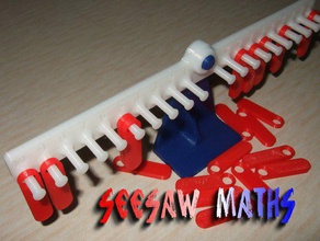 balançoire en mathématiques la balance programme d'études l'effet de levier makerbotacademymath science 3d print model - Mito3D