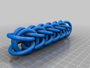 my customized full persian 6 1 chainmaille weave other 3d print model - Mito3D