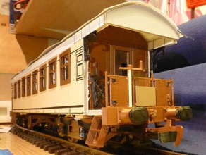 passenger carriagemodel railroad train construction toys 3d print model - Mito3D