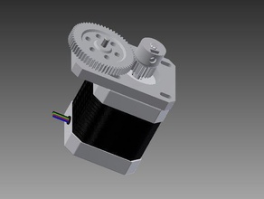duas simples de passo engrenagem automotivo 3d print model - Mito3D