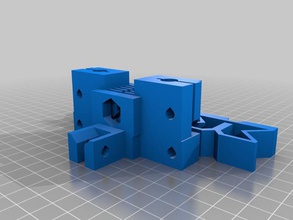 mendel xz interface bracket other axis nut retained trap motor openscad production plates x-axis z-axis 3d print model - Mito3D
