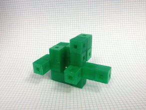 interlocking cube math makerbotacademymath 3d print model - Mito3D