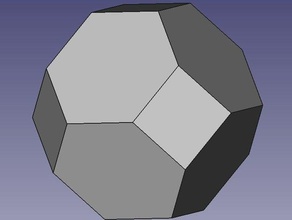 abgeschnittene Oktaeder math Kunst 3d print model - Mito3D