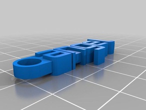 Engel customized message Schlüsselanhänger Organisation 3d print model - Mito3D
