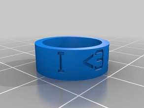 &lt3 cmt anneau les anneaux personnalisé 3d print model - Mito3D