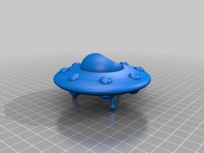 my customized sports model flying saucer two tone version vehicles 3d print model - Mito3D